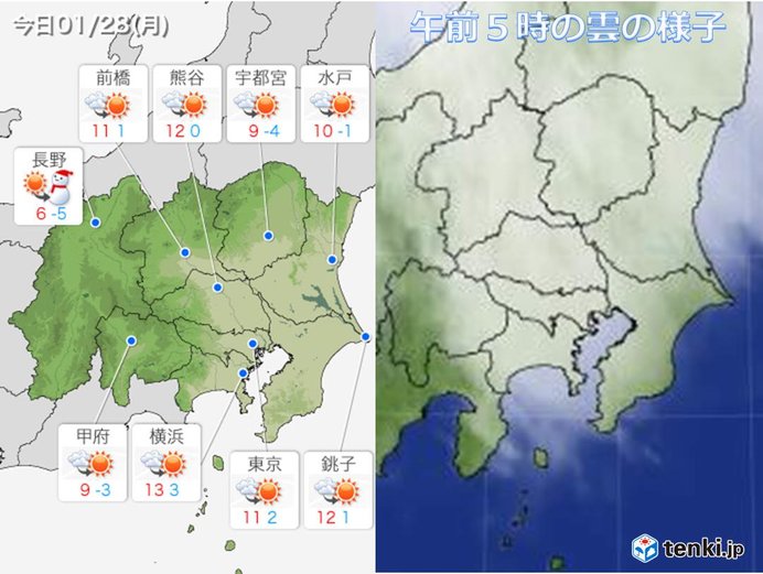 28日　関東　沿岸部は強い南風に注意