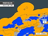 明日8日からは中国地方の日本海側でも夕立あり　久々の広範囲の雨は週明け14日か