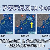 関東の猛暑は10日～11日頃いったん和らぐ　北から涼しい空気が南下