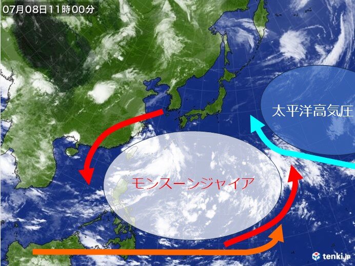 日本の南海上にモンスーンジャイアが発生か　北海道への影響は