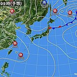 9日　東北・関東甲信・東海中心にゲリラ雷雨　梅雨前線復活で警報級の大雨のおそれ