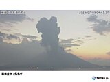 桜島では今朝爆発的な噴火　明日10日にかけて鹿児島市街地に降灰の可能性