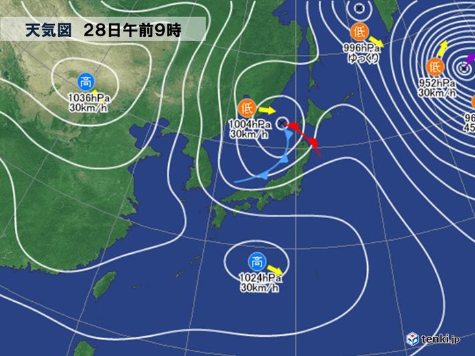 雪の降り方強まる