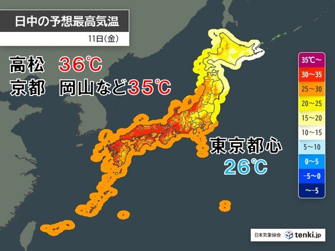 明日も西日本では猛烈な暑さ　熱中症に警戒