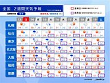 週明け以降は台風や低気圧の影響で雨の日が増える　猛暑は続く　2週間天気