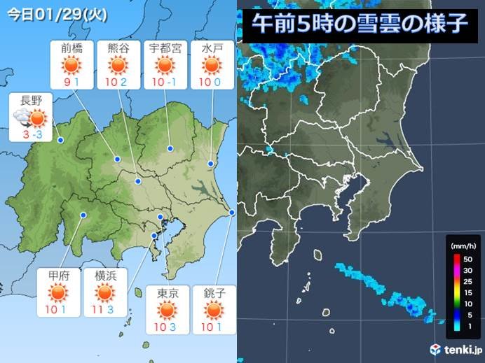 29日　関東　季節風が強い