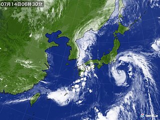 14日は台風5号が関東へ接近中　暴風や高波に警戒　明日15日にかけ大雨にも警戒
