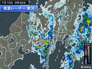 東海と関東は断続的に激しい雨や雷雨　滝のような雨の所も　大雨災害に警戒