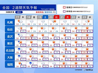 明日17日は近畿や東海で警報級大雨のおそれ　18日から関東など広い範囲で晴れ続く