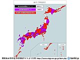 21日は2週間ぶりに猛暑日200地点超え　明日22日も全国的に熱中症警戒アラート