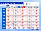 近畿は8月初めにかけて猛暑が続く　大阪は38℃予想も　午後は激しい雨や雷雨に注意