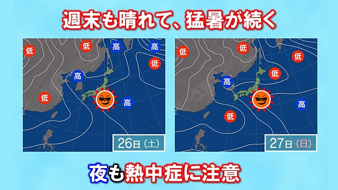 土日の関東は夏イベント続々　日中は危険な暑さに　夜も万全な熱中症対策を