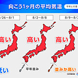 北海道～九州は8月上旬にかけ「猛暑」　沖縄・奄美は「台風」の影響注意　1か月予報