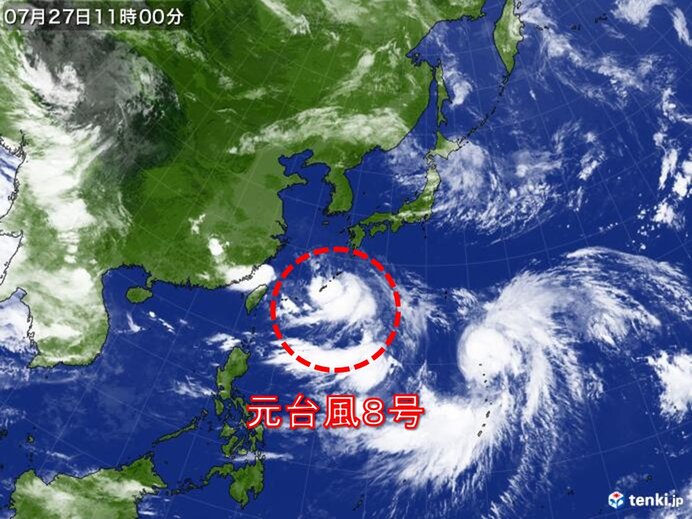 元台風8号の影響　沖縄は大雨　土砂災害警戒情報も　28日にかけて激しい雨の恐れ