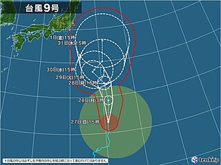 関東は8月に入る頃に強風か　台風9号の動向に注意　関東2週間天気