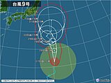 関東は8月に入る頃に強風か　台風9号の動向に注意　関東2週間天気