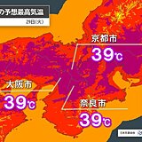 今日29日は大阪・京都・奈良で39℃予想　命にかかわる暑さ　猛暑はいつまで続く?
