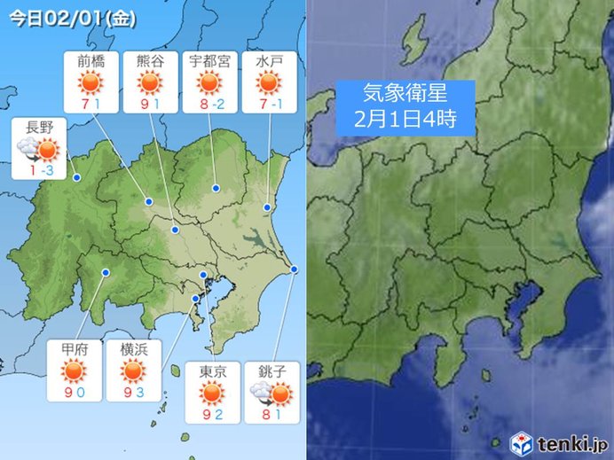 1日の関東　また乾燥注意報　凍結にも注意