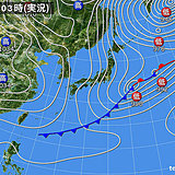 1日　北風強い　晴れる所も万全の防寒を