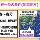 解禁初日　吹くか列島　春一番