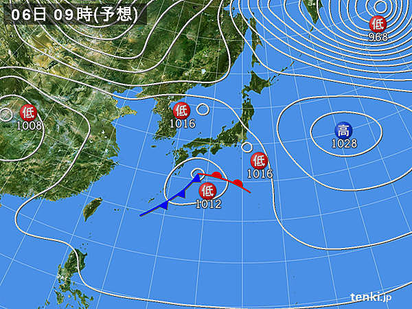 あすの天気　広く傘の出番