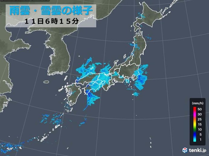 きょうの天気(関東以外)　四国は大雪のおそれ