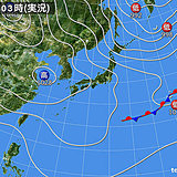 18日　日差し暖か　ゆっくり天気下り坂