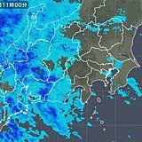 関東　早くも雨雲かかり始める