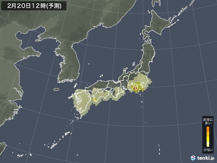 きょうの花粉飛散予測