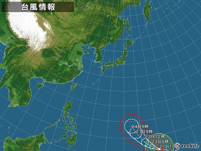 台風2号 2月では珍しい発達予想 日直予報士 19年02月21日 日本気象協会 Tenki Jp