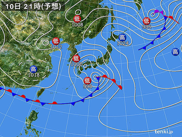 沖縄、九州北部、東北　荒れた天気