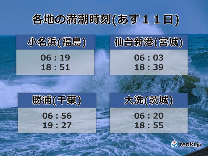 被災地では大荒れ　高潮にも要注意!