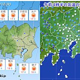 12日　関東　昼間はコート要らずの暖かさ