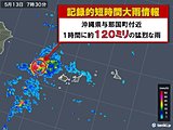 再び　記録的短時間大雨　沖縄県で約120ミリ