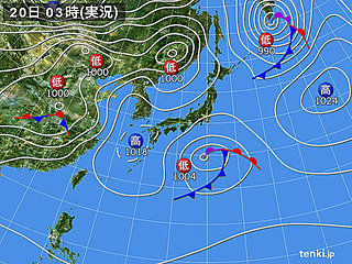 20日　広く晴天で春本番の陽気　夜は傘の出番も