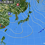 3日　寒気の影響残る　晴れる所もヒンヤリ