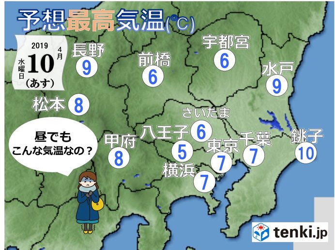 あす10日は冬服が欠かせません