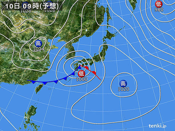 あす10日は桜も震えるような冷たい雨に