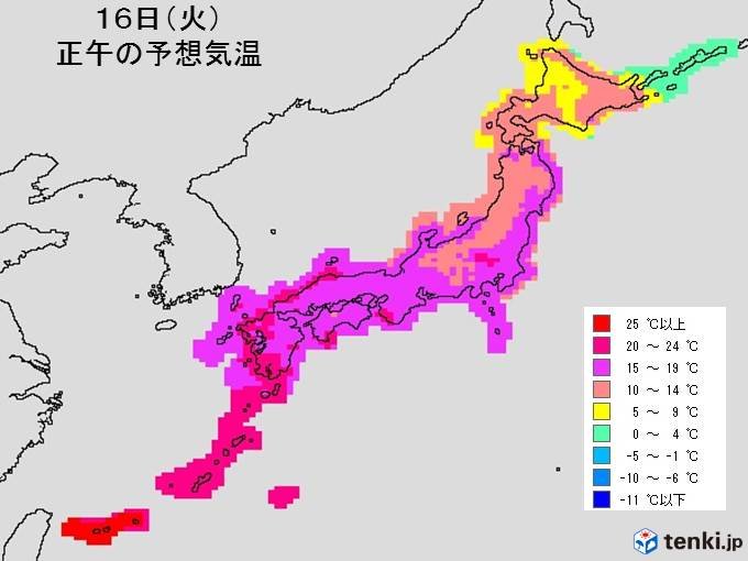 日中は半袖でも過ごせそう