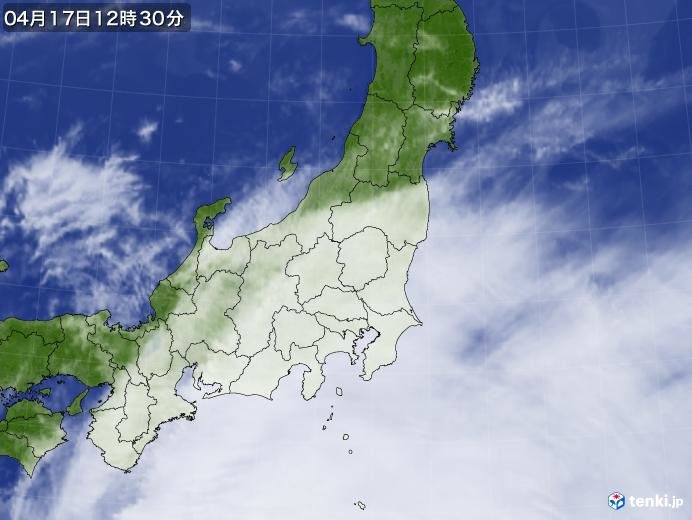 すっきりしなかった関東地方