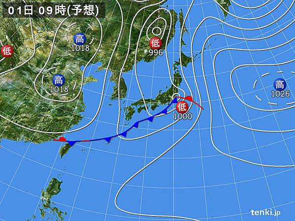 あす30日から5月1日　広く雨　降り方の強まることも