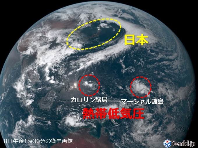 南の海上に ふたつの台風のたまご 日直予報士 19年05月08日 日本気象協会 Tenki Jp
