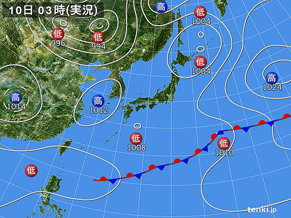 10日　東北から九州　気温上昇　夏日の所が多くなる