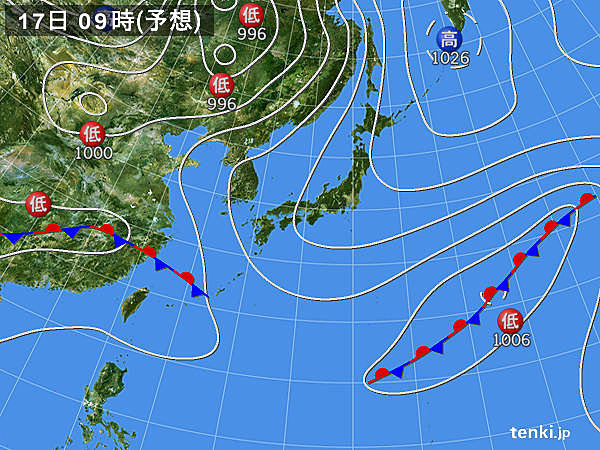 あさって以降の天気