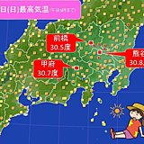 関東甲信　夏の暑さ　記録的に早い真夏日も
