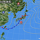 25日　東日本の太平洋側　大雨のおそれ