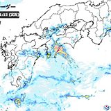 西日本でも雨雲発達中　激しい雨も
