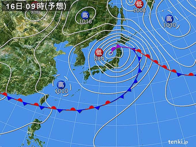 土日の天気のポイントは