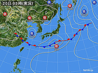 20日　局地的に激しい雨　西は気温上昇　真夏日も