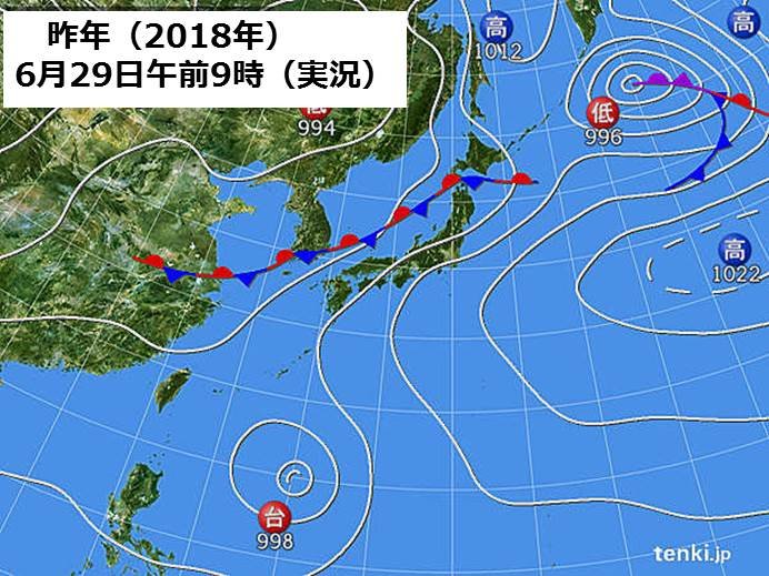 梅雨前線と台風による大雨　「平成30年7月豪雨」